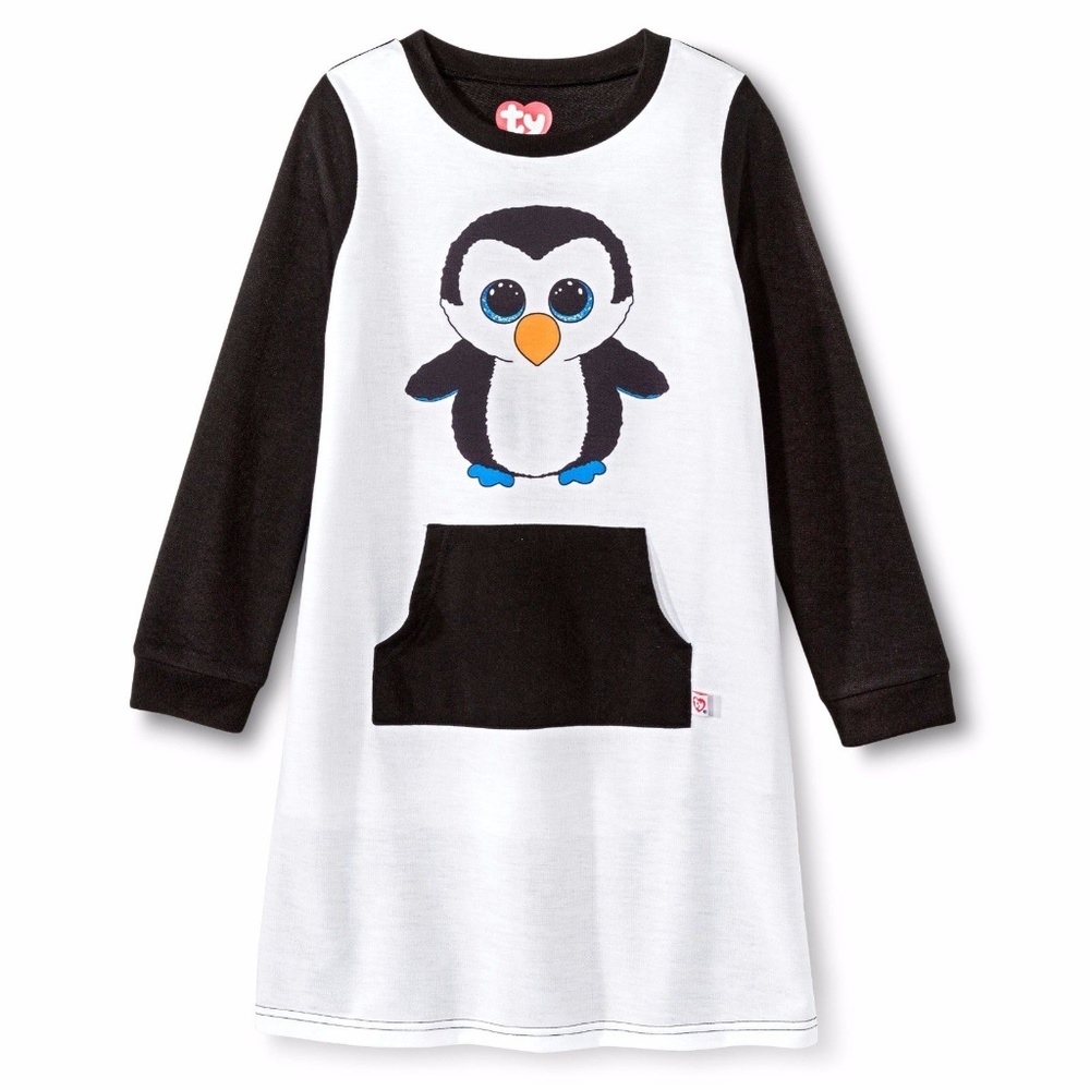 TY Girls' Beanie Boo Night Sleep Gown Penguin 4/5